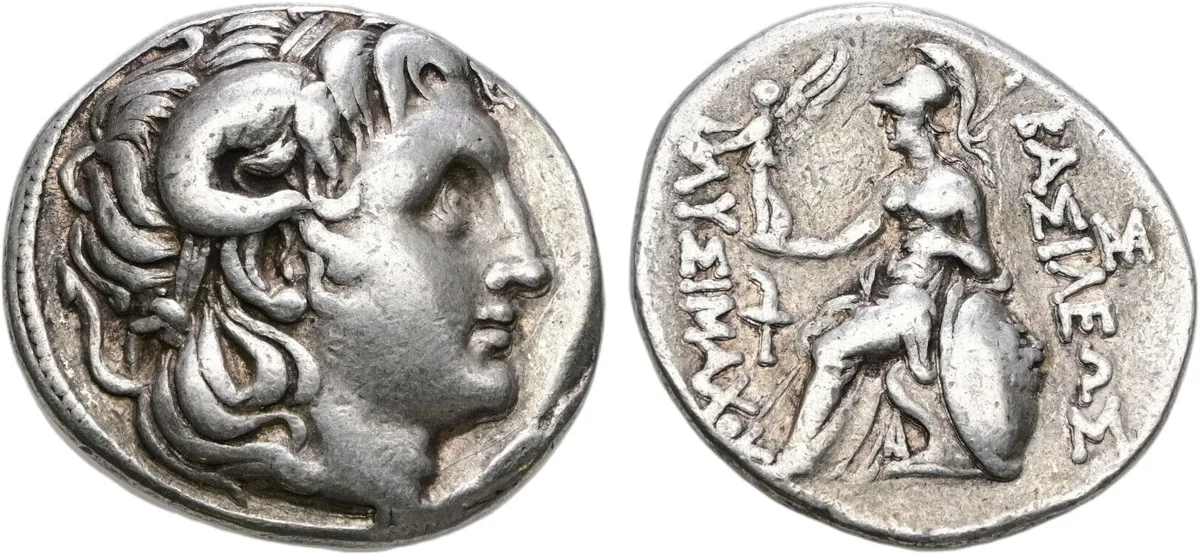 Thrace Lysimachos AR Tetradrachm Alexander Athena Amphipolis 305-281 BC