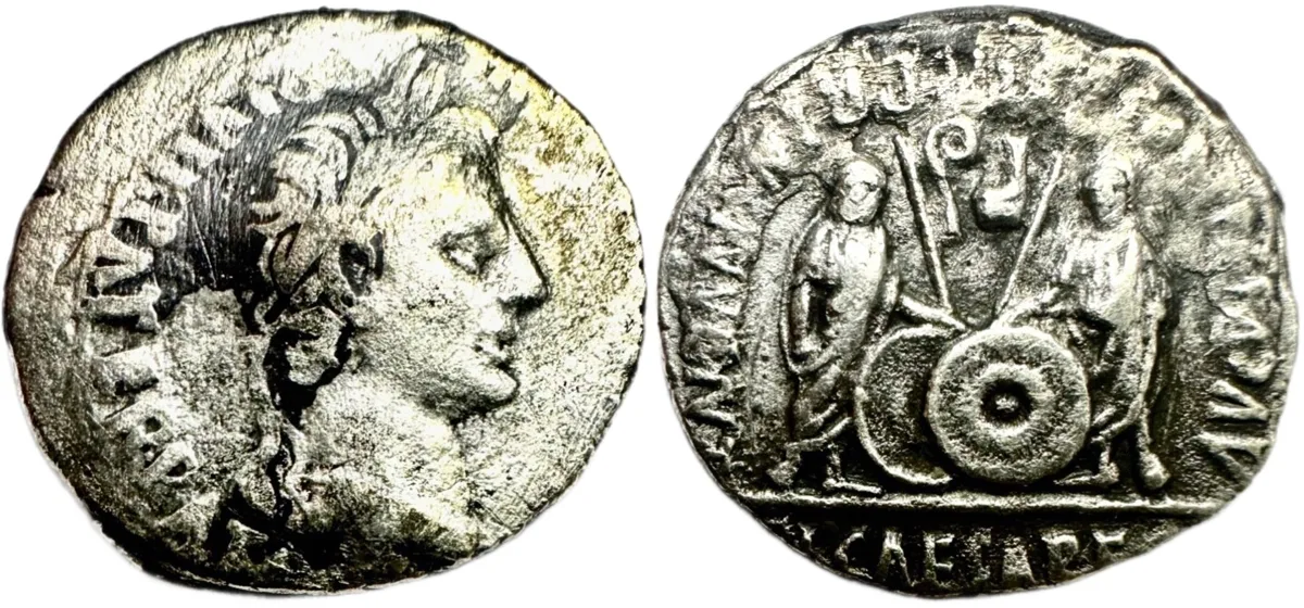 Augustus, AR Denarius, Lugdunum Mint, 27 BC–14 AD