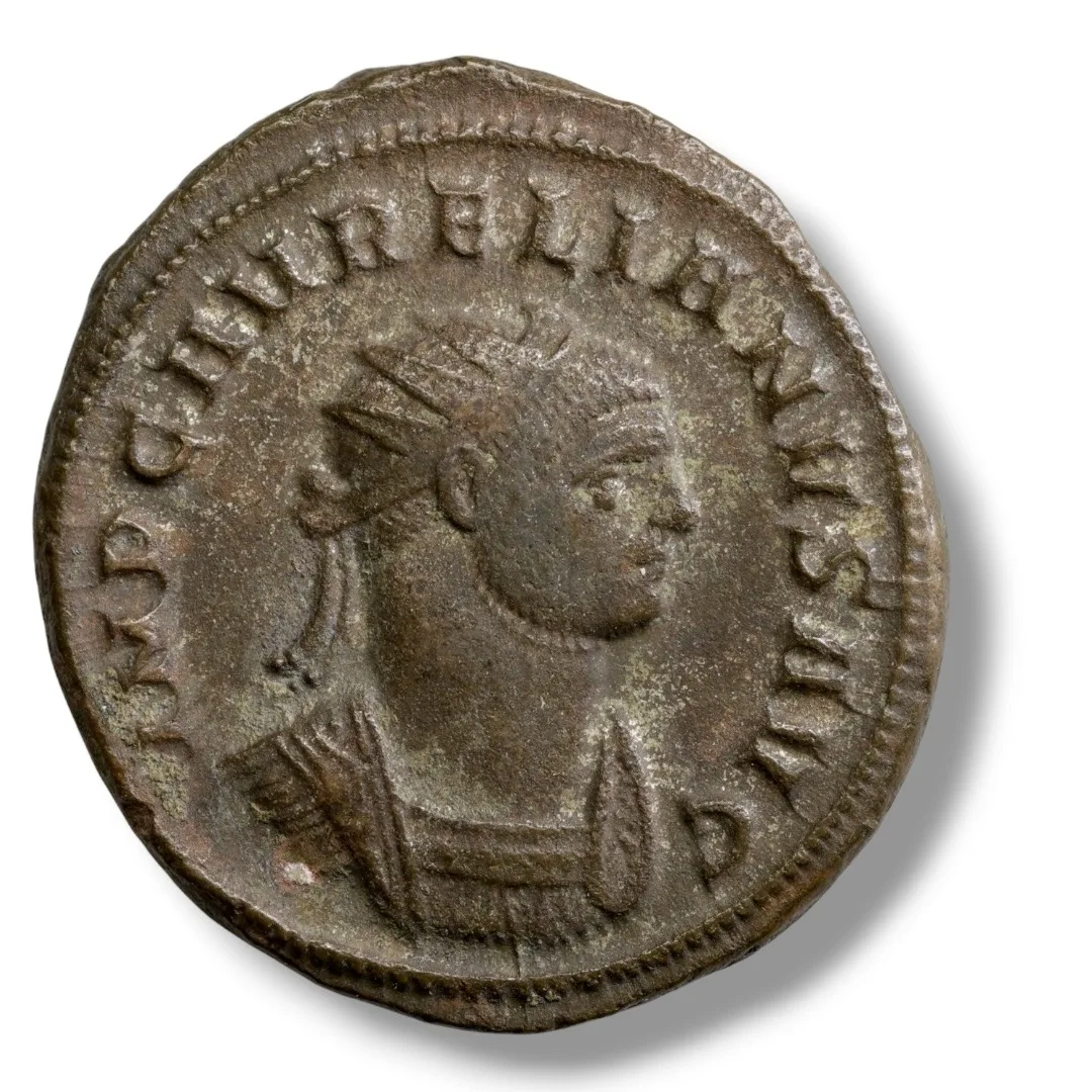 AURELIAN, AD 270–275. AE Antoninianus, Siscia Mint – Scarce 5th Officina V✶