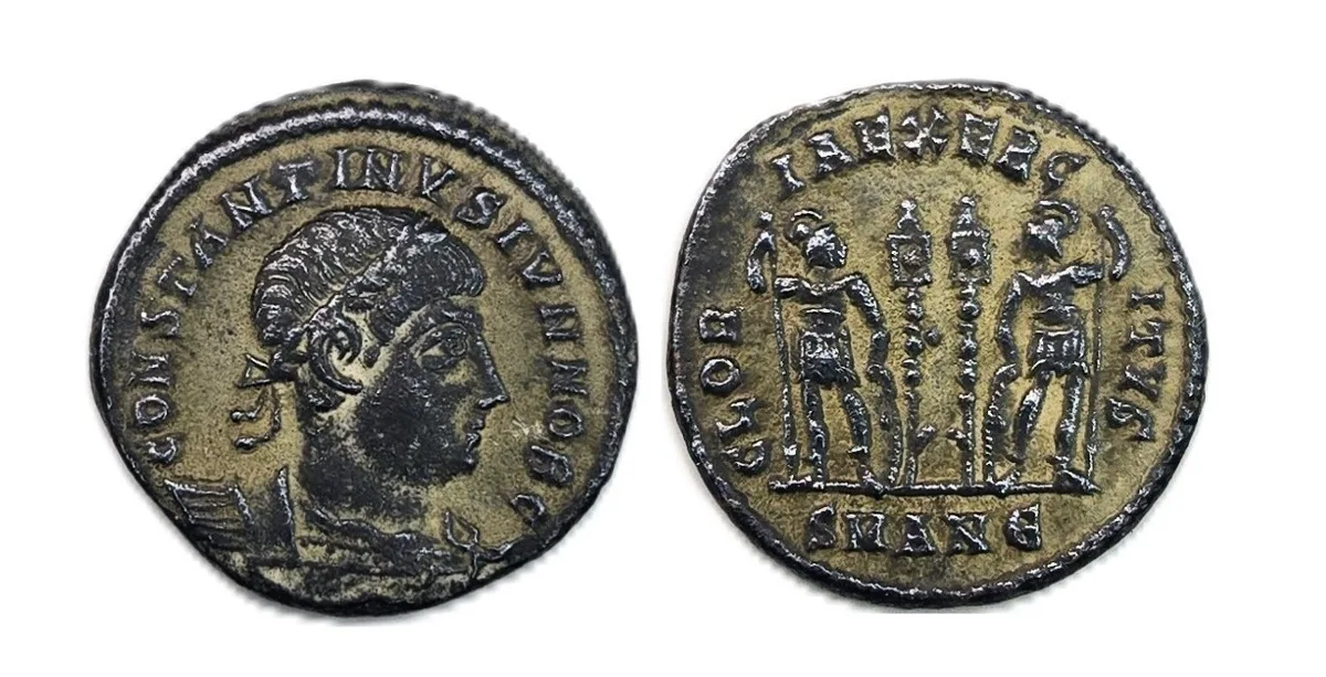 Constantine II - AE3 - GLORIA EXERCITVS
