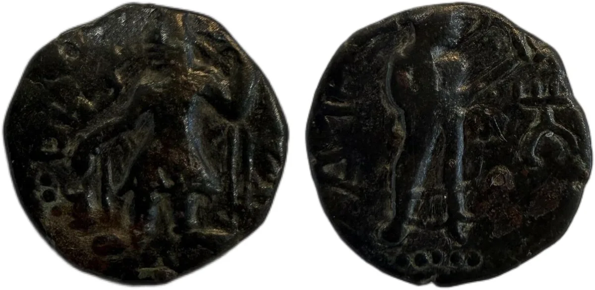 Kushan Empire. Kanishka I. Circa AD 127/8-152. AE Drachm