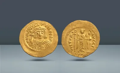 Byzantine Empire. Maurice Tiberius, 582-602 AD  Constantinople, c. 583-601 AD