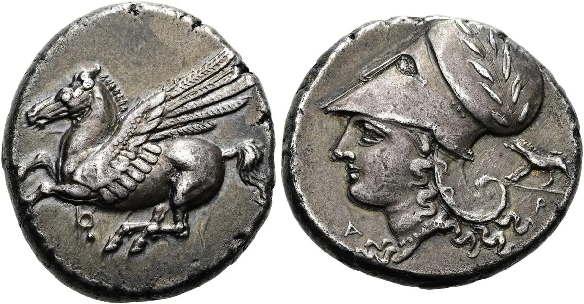 CORINTHIA, Corinth – Silver Stater, c. 345 – 307 BC