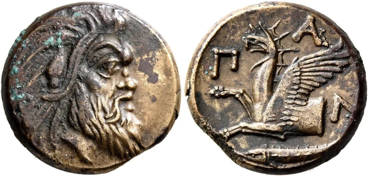 CIMMERIAN BOSPOROS. Pantikapaion. Circa 310-304/3 BC. AE