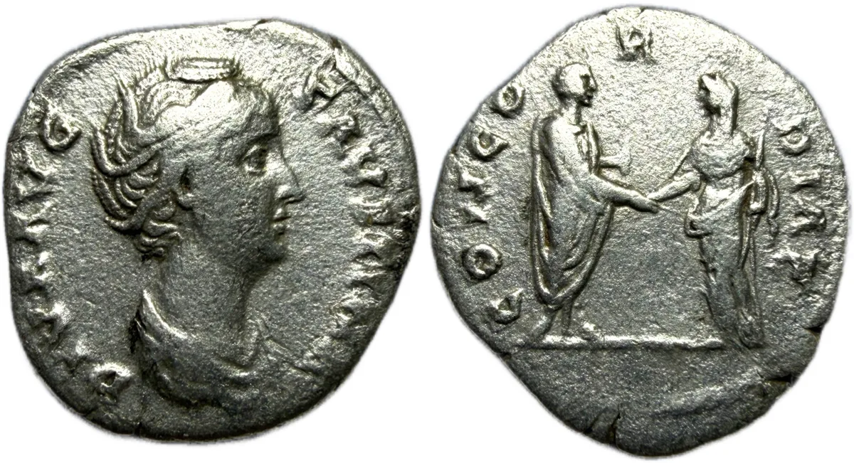Diva Faustina I. AR Denarius. Rome mint, after AD 141