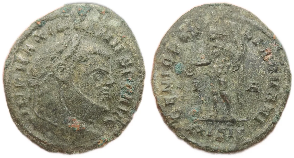 Scarce Maximinus Follis, Uncleaned