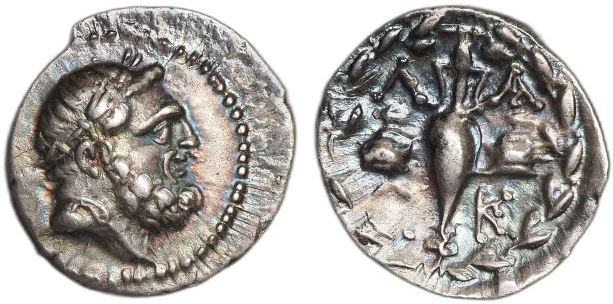 Laconia. Sparta. Circa 100–80 BC. AR Hemidrachm
