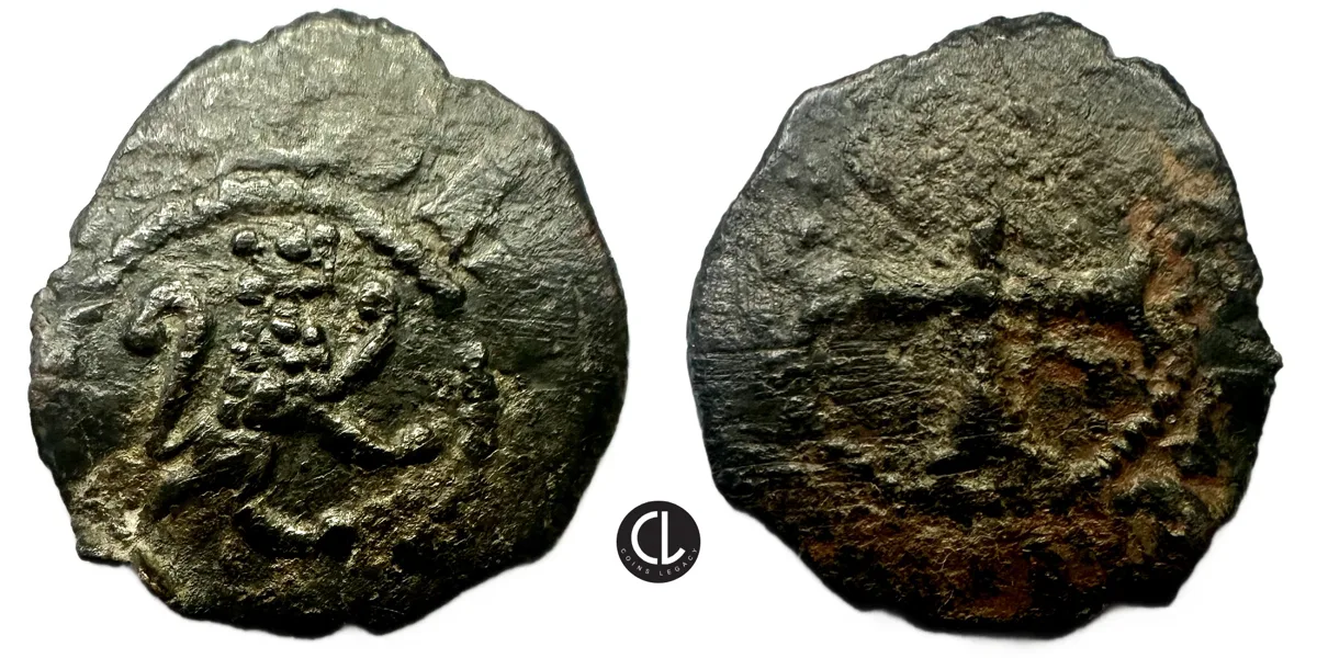 Lusignan Kingdom of Cyprus, James II, AE Sezin (Sixain), 1460-1473 AD - RRR
