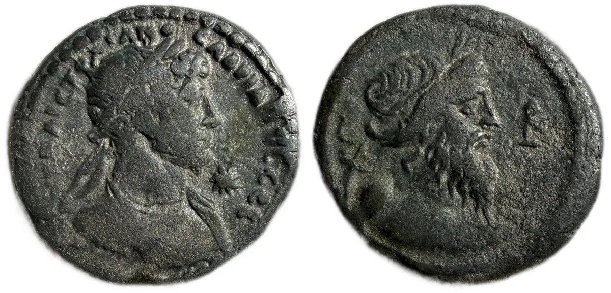 Hadrian. AD 117-138 BI Tetradrachm / Nilus, Dattari Collection