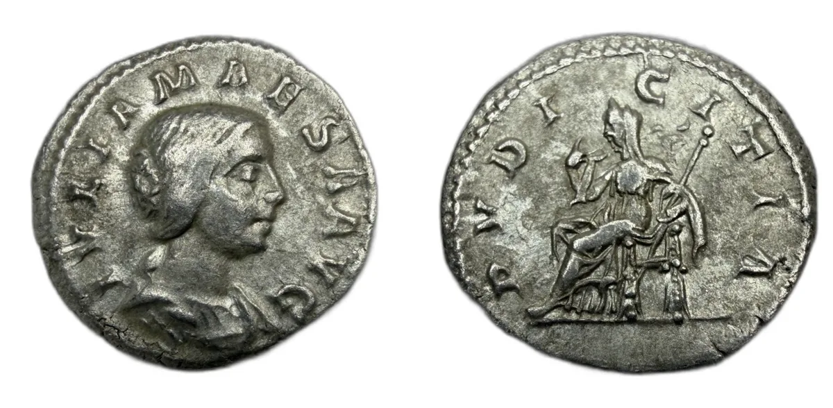 Julia Maesa. Augusta AD 218-224. Rome Denarius