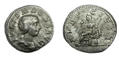 Julia Maesa. Augusta AD 218-224. Rome Denarius