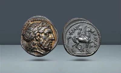 Kingdom of Macedon, Macedonia. Kassander. As regent (In the name and types of Philip II), 317-305 BC  Amphipolis, c. 316-311 BC