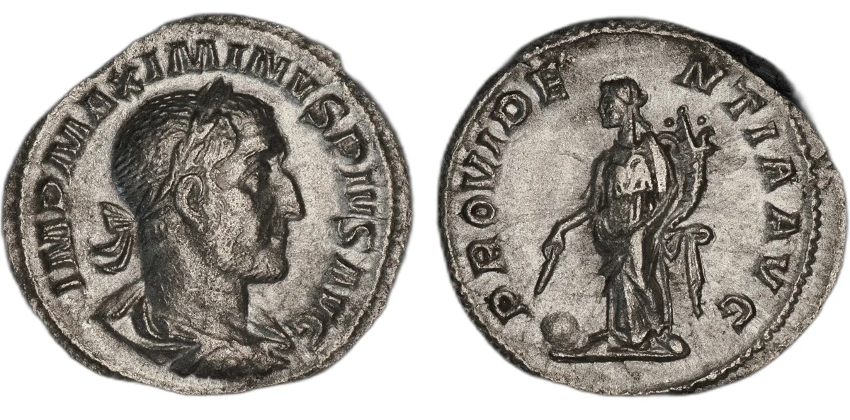 Maximinus Thrax; denarius; silver; reign 235-238 CE; struck 235-238 CE
