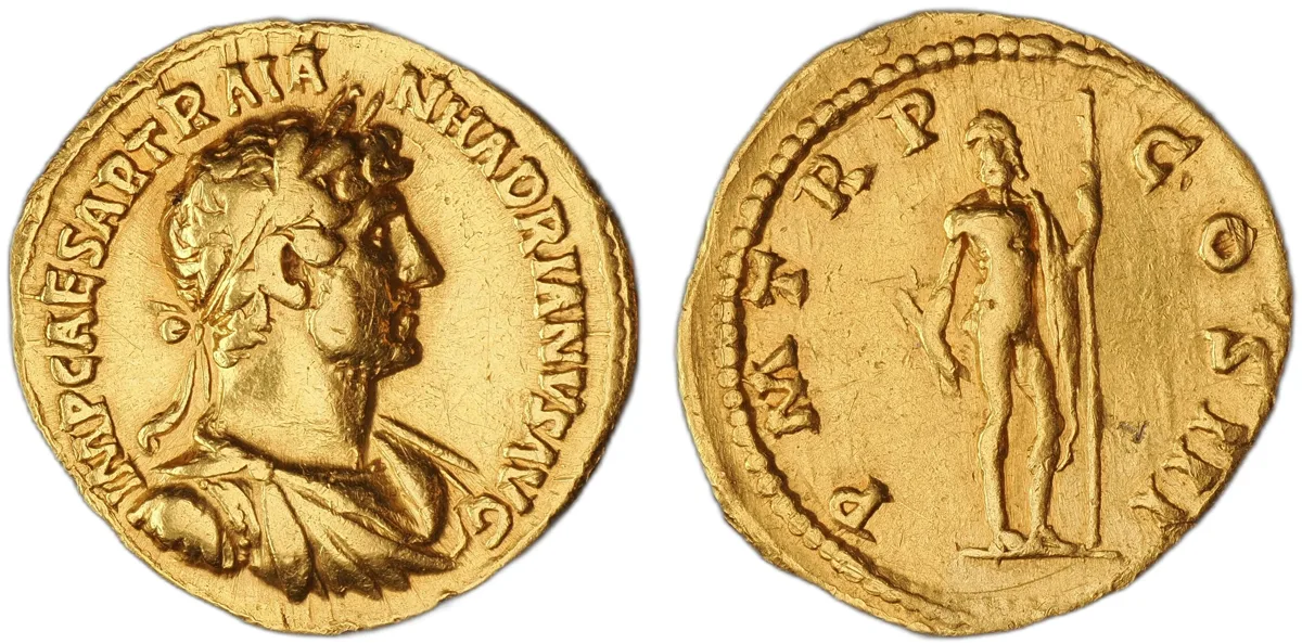 HADRIAN, AD 117-138. AV Aureus