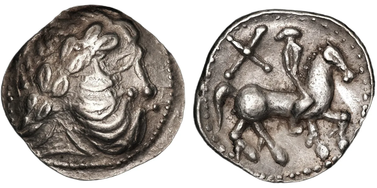 Celtic, Middle Danube region. Uncertain tribe. AR Tetradrachm