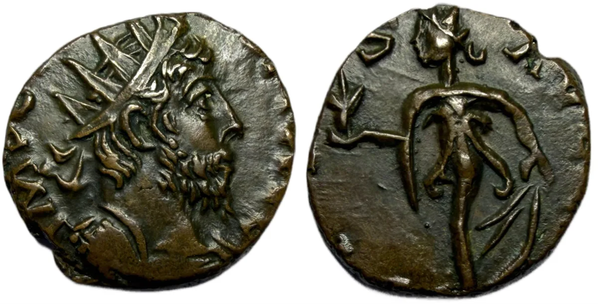 Tetricus I, Romano-Gallic Emperor, contemporary imitation, after AD 272