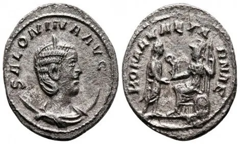 Salonina - A.D. 255-256 - Billion Antoninianus - ROMAE AETERNAE RIC # 67