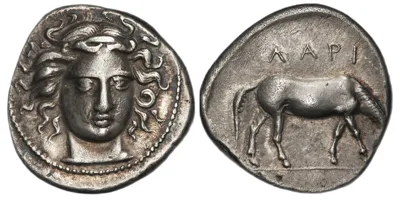 Thessaly, Larissa. AR Drachm, circa 400–380 BC.