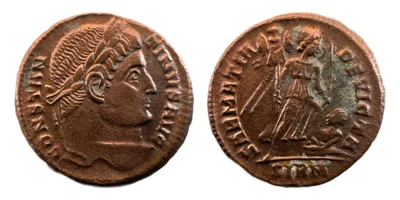 Constantine I — Nummus, SARMATIA DEVICTA, Sirmium