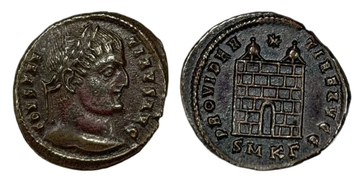Constantine I - Nummus, PROVIDENTIAE AVGG, Cyzicus