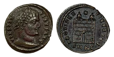 Constantine I - Nummus, PROVIDENTIAE AVGG, Cyzicus