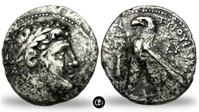 Phoenicia, Tyre. AR Shekel. Dated CY 22 (105/4 BC)