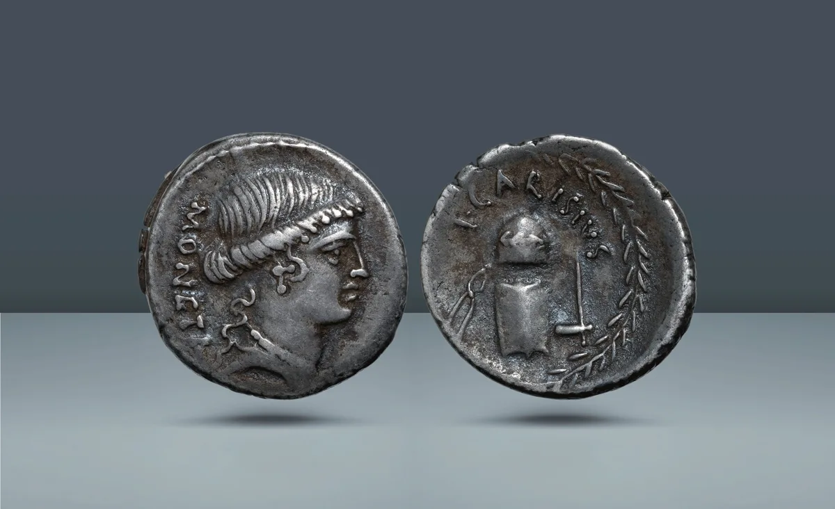 Roman Republic, Italy. T. Carisius. Rome, c. 46 BC