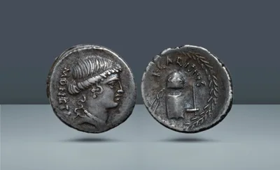 Roman Republic, Italy. T. Carisius. Rome, c. 46 BC
