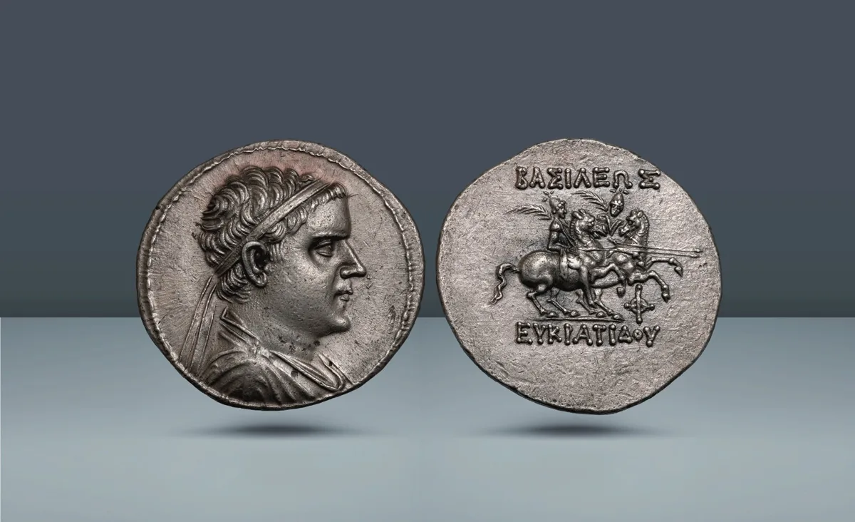 Greco-Baktrian Kingdom. Eukratides I Megas, 171-145 BC  , c. 170-145 BC