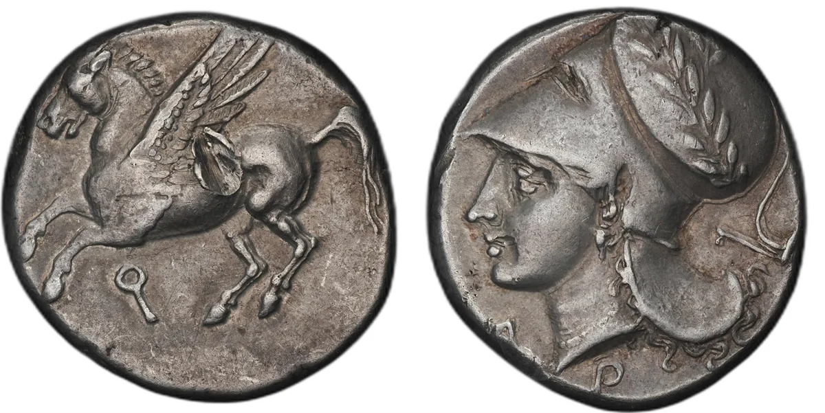 Corinthia. Corinth. Circa 375–300 BC. AR Stater