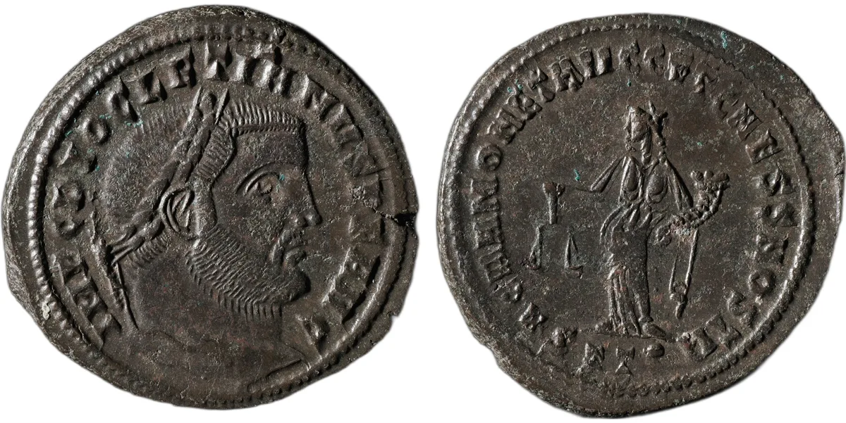 Diocletian, follis, bronze, reign 284-305, minted 300-303