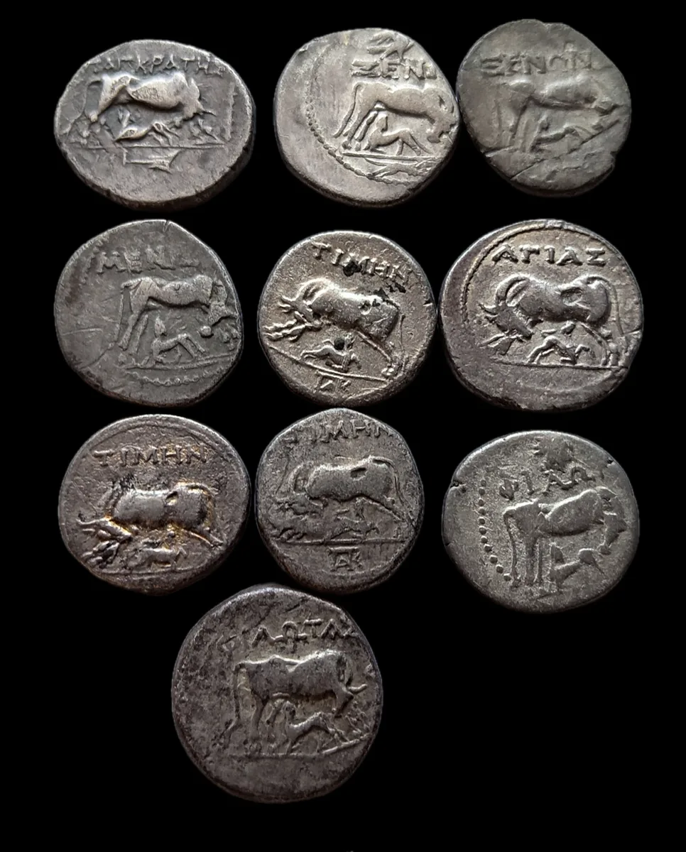 Lot of 10 Illyria, Apollonia & Dyrrhachium, AR Drachms