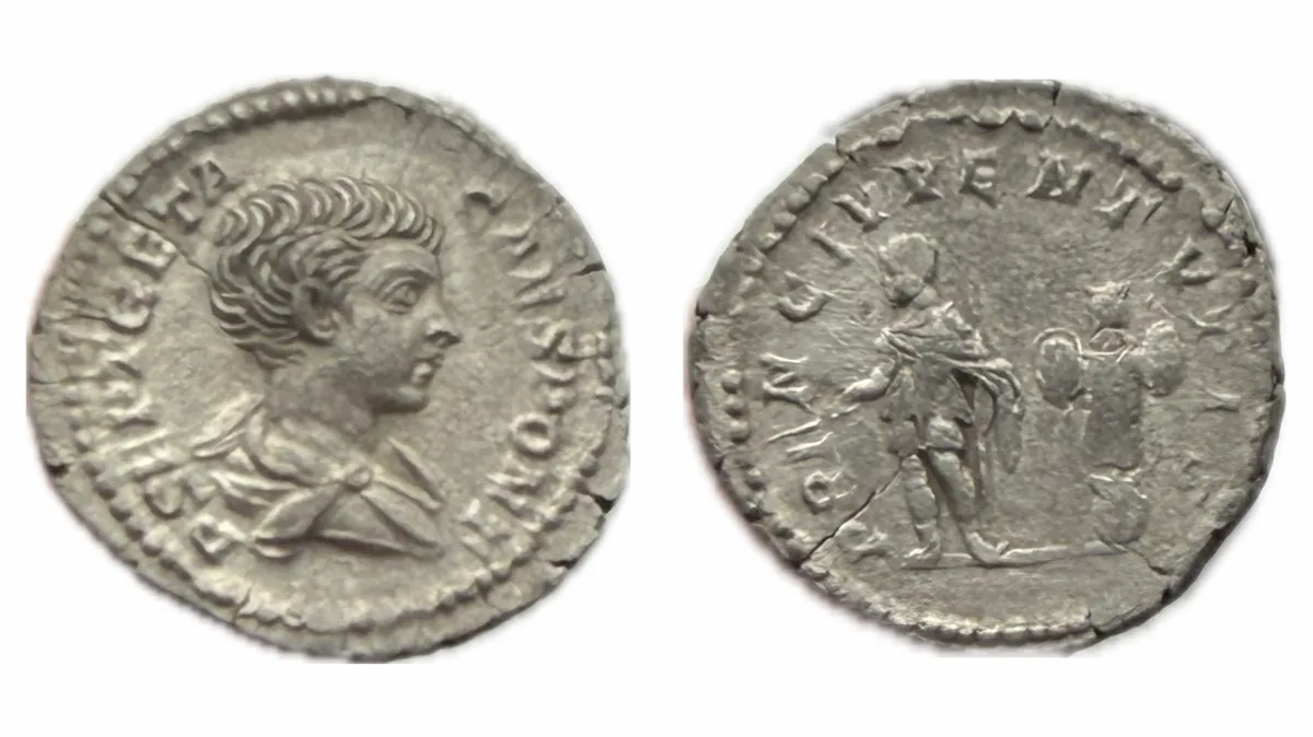 Geta as Ceasar, AR Denarius