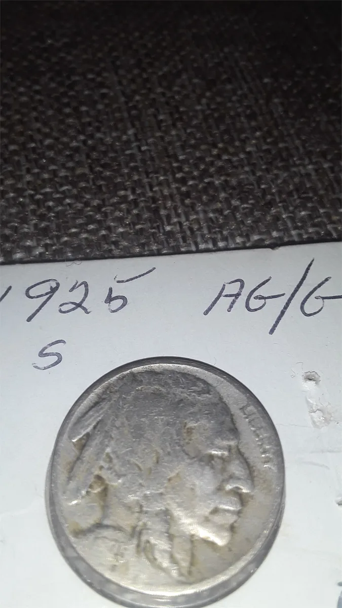 1925 s buffalo nickel 5 C