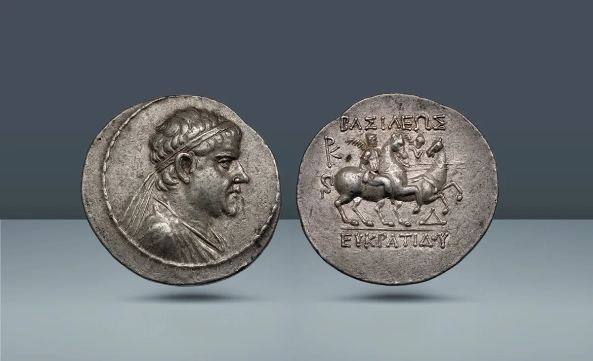 Greco-Baktrian Kingdom. Eukratides I Megas, 171–145 BC , c. 170-145 BC