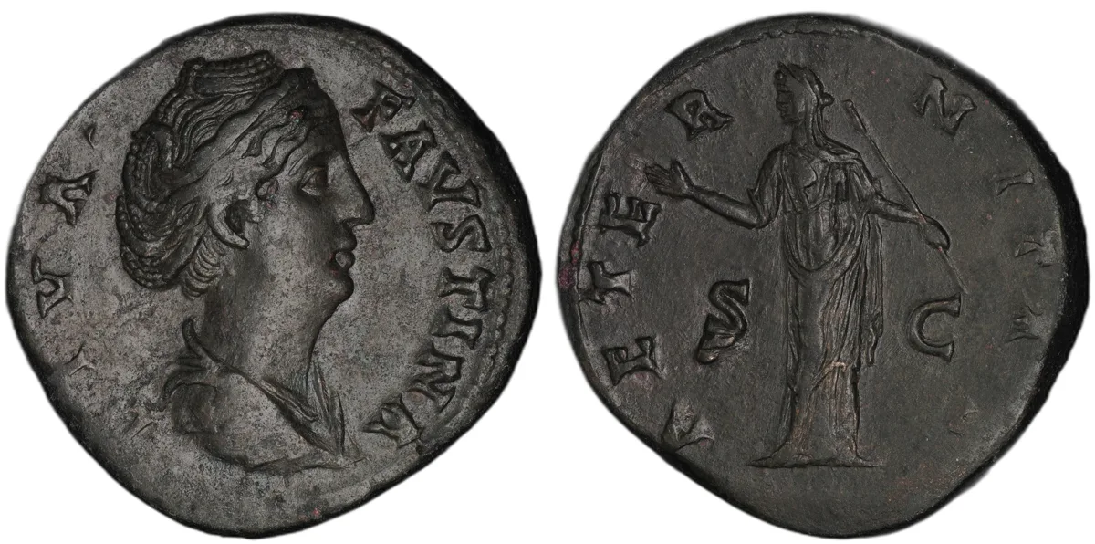 Posthumous Sestertius of Diva Faustina