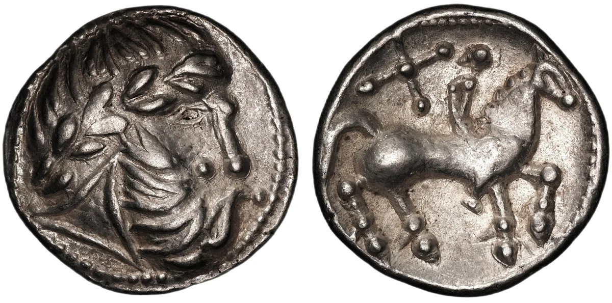 Celtic, Middle Danube region. Uncertain tribe. AR Tetradrachm