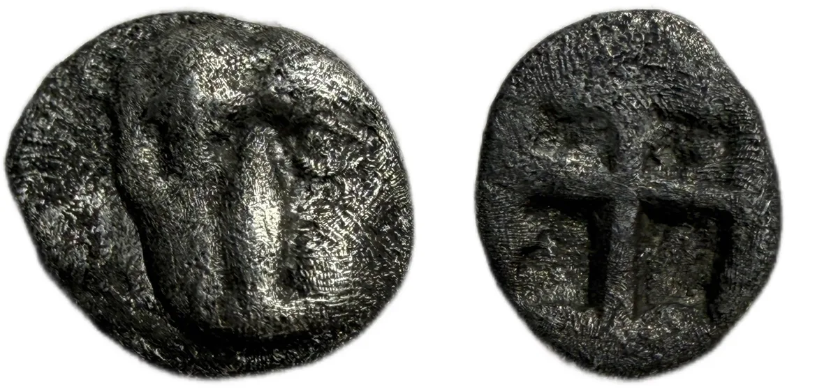 Cimmerian Bosporos, Pantikapaion. AR Hemiobol