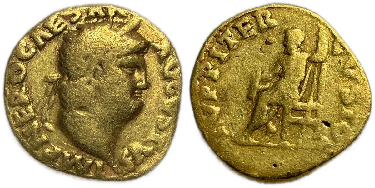 Nero, as Augustus (AD 54-68). AV aureus