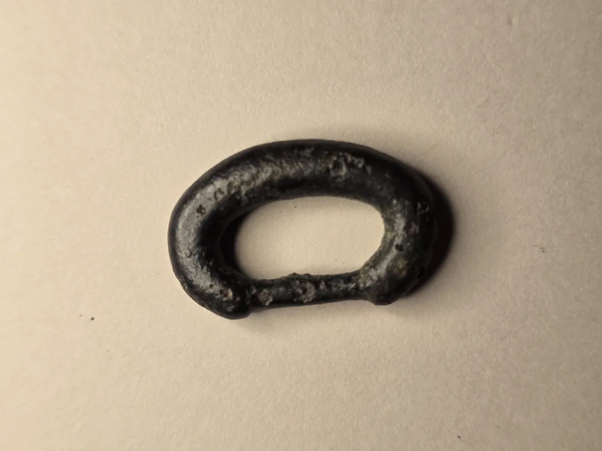 Migration Period Germanic Bronze D-Shaped Buckle Frame, c. AD 450–600