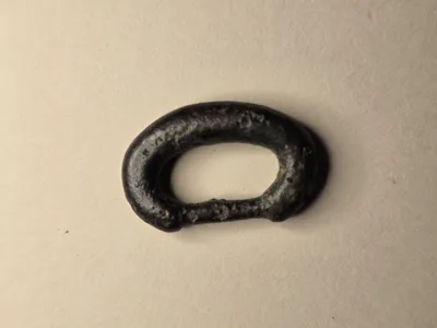 Migration Period Germanic Bronze D-Shaped Buckle Frame, c. AD 450–600