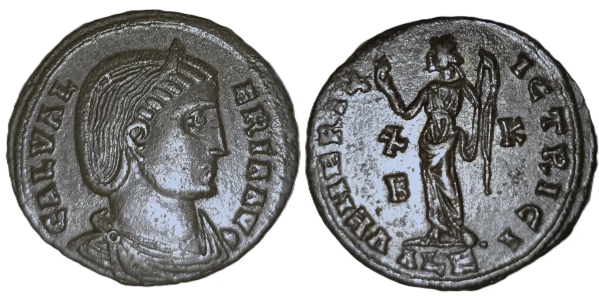 Galeria Valeria (wife of Galerius) Æ Nummus. Alexandria, AD 308.