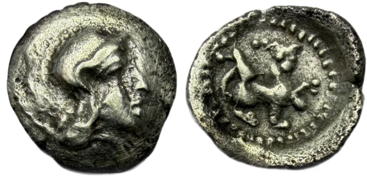 LYCIA, Tlos. Circa 400–380 BC. AR Hemiobol