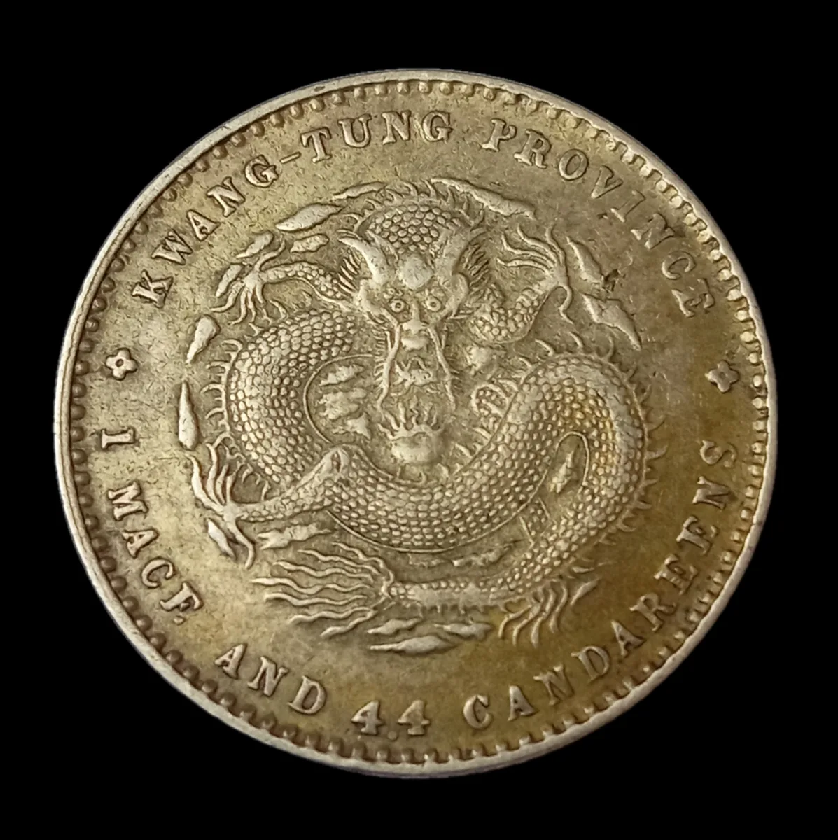 Ching-Dynastie. Kaiser Kuang-Hsü (Te Tsung) 1875-1908. 20 Cents (1 Mace and 4.4 Candareens)