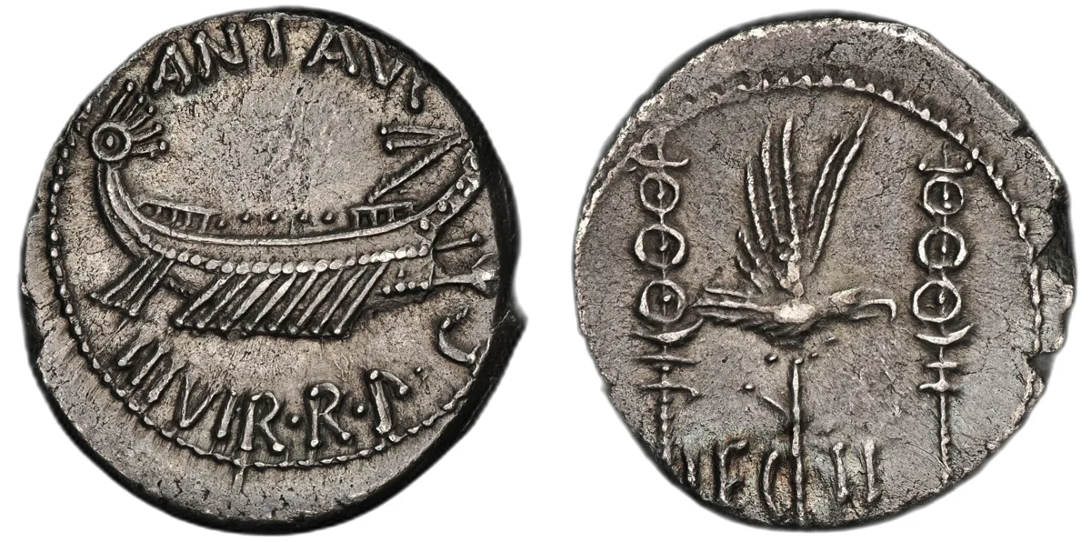 Marcus Antonius. Autumn 32-spring 31 BC. Denarius