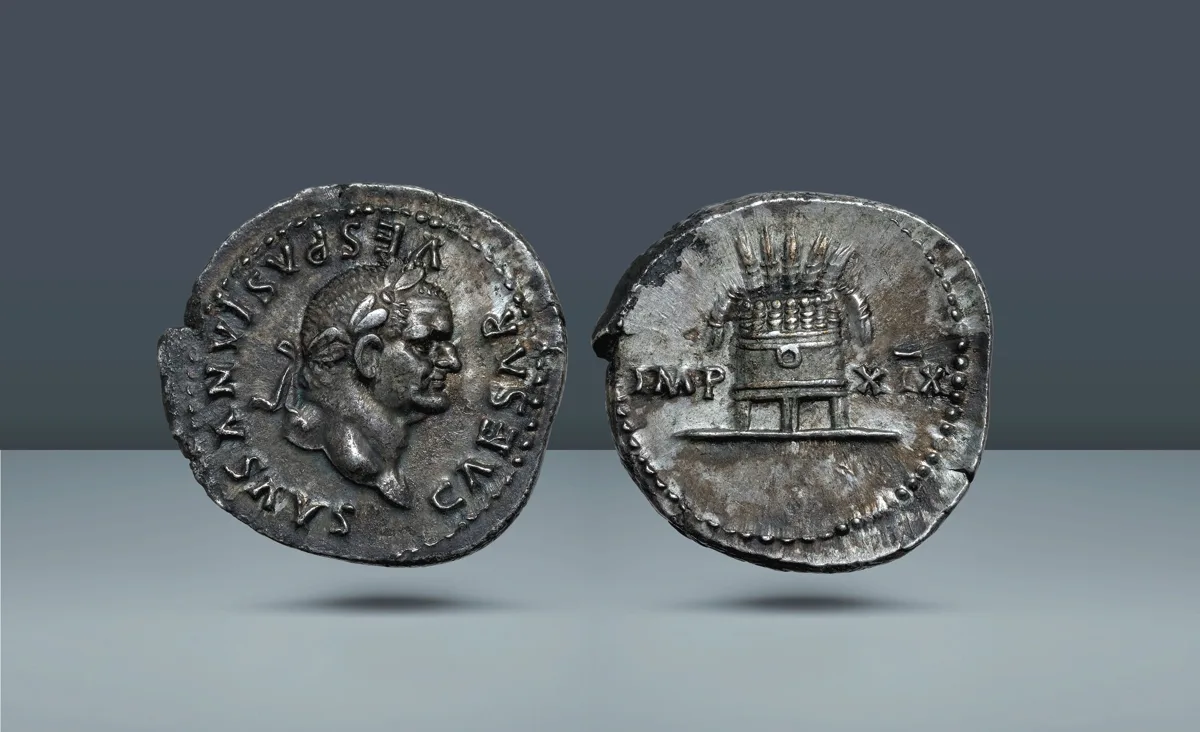 Roman Empire, Italy. Vespasian, 69-79 AD Rome, c. 77-78 AD