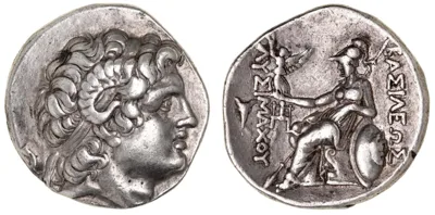 Fine style tetradrachm of Lysimachos from Ainos