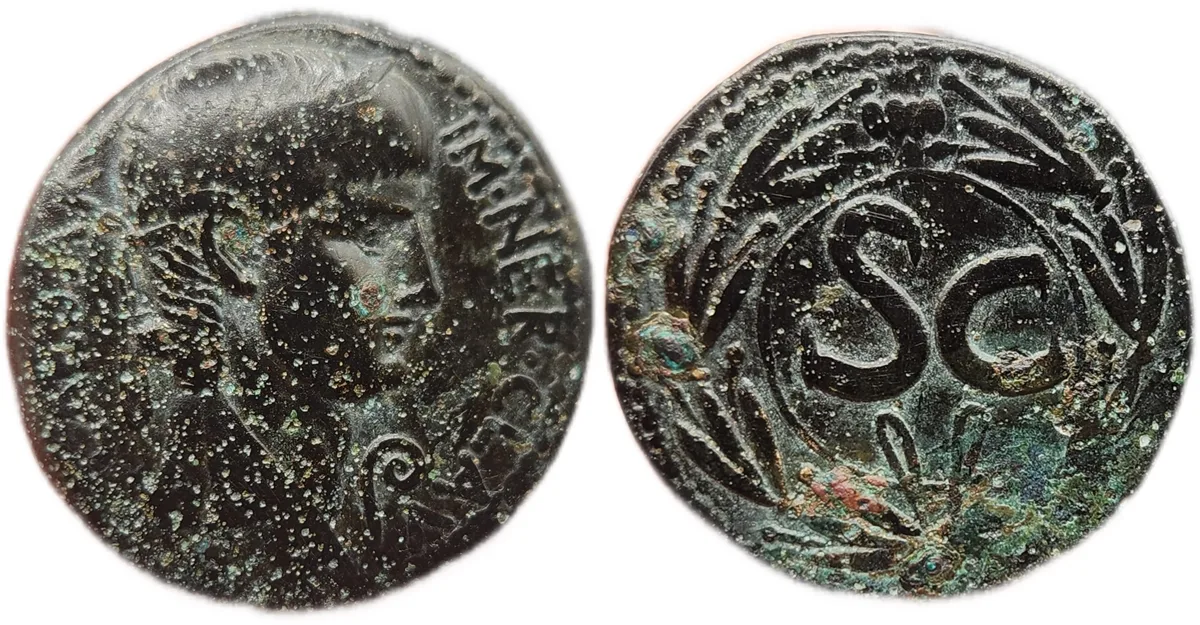 Nero (54-68AD), Syria, Antioch. Bronze coin