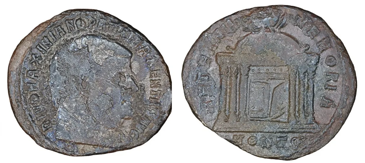 Divus Maximian c. 309-312 AD AE Follis • Ostia Mint