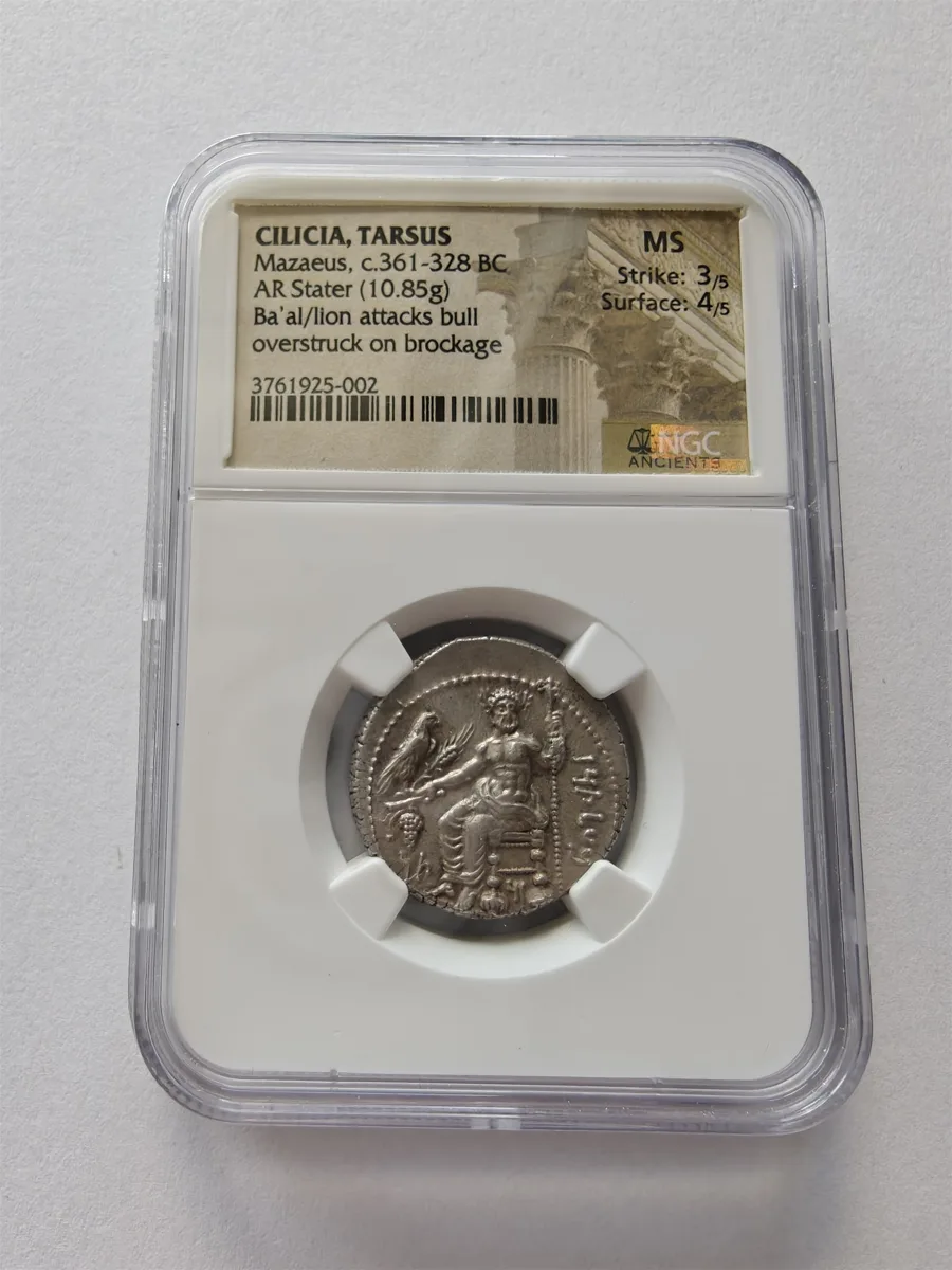 CILICIA. Tarsus. Mazaeus, as Satrap (361-328 BC). AR stater NGC MS 3/5 4/5